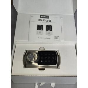 Kwikset SmartCode Electronic Deadbolt Keypad Lock Satin Nickel New OB